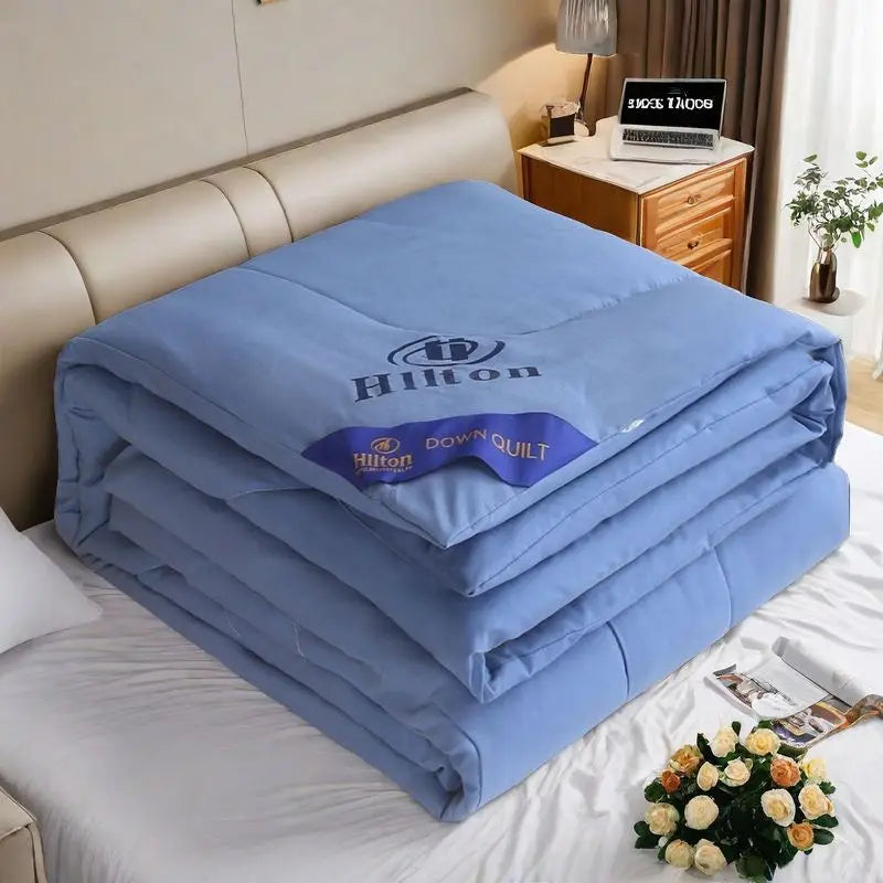 Hilton down Comforter 95 White Goose down Thiened Air Conditioner Quilt Single Dormi Blanket Thin Summer Cool
