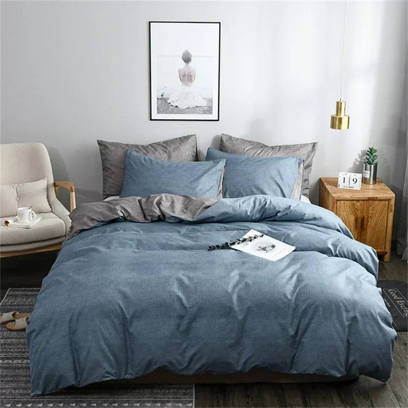 Texture Grain Pattern Home Double Duvet Cover Set 220x240 King Size Bedding Set Queen Size  Affordable Durable Quilt Cover Set