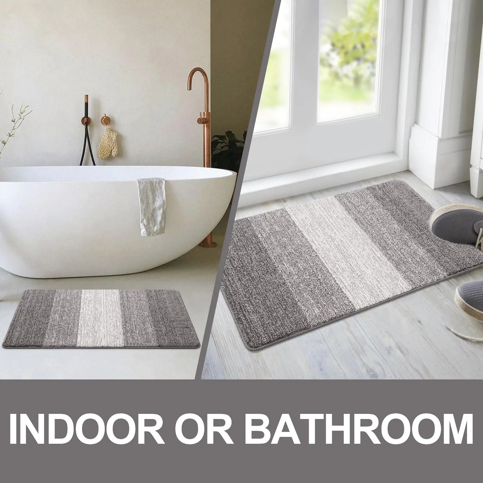 Kitinjoy Door Mats Indoor For Front Back Door Machine Washable Soft Doormats Dirt Trapper Door Mat Super Absorbent Entrance Rugs