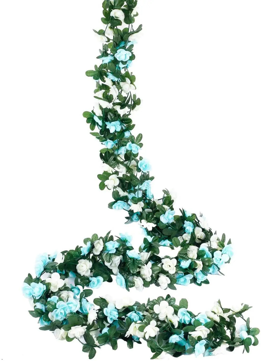 6Pcs Fake Rose Vine Flowers Artificial Flower Home Hotel Wedding Party Garden Art Decor Garden DIY Arrangement Decoration Purple