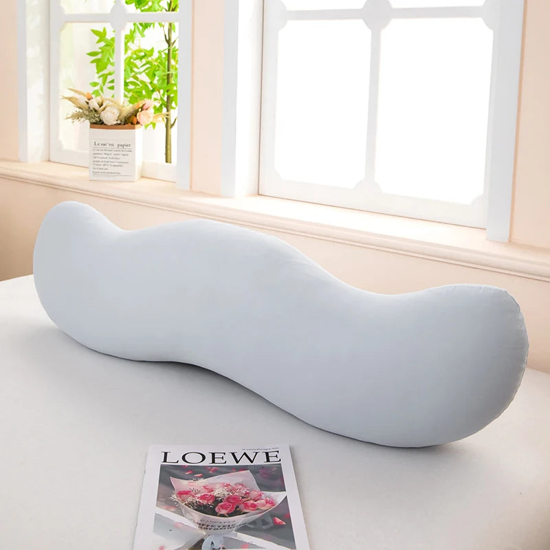 Ergonomic Double Wave Curve Side Sleeper Pillow for Comfortable Sleeping Supportive Pillow
