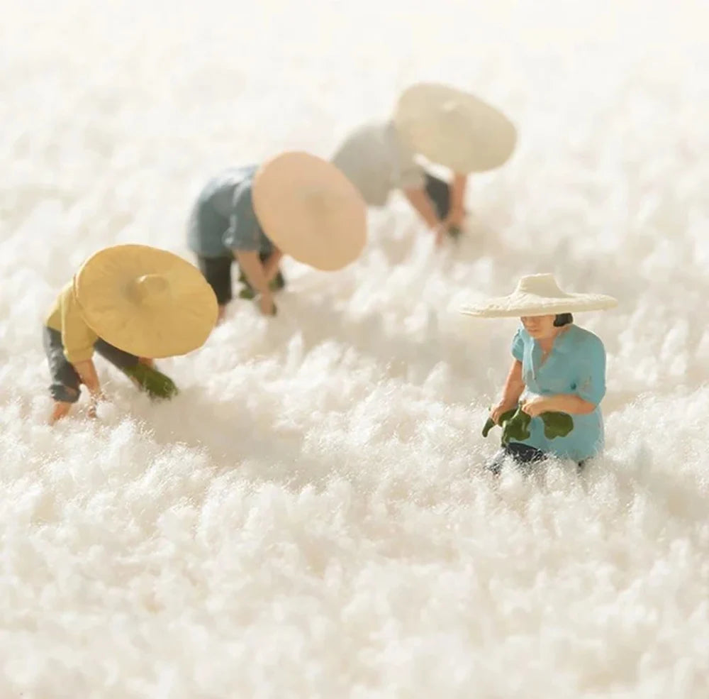 VIKAMA Faux Cashmere Carpet Simple Pattern Living Room Mat Bedroom Sofa Coffee Table Round Rug Non-Slip Washable Home Decor