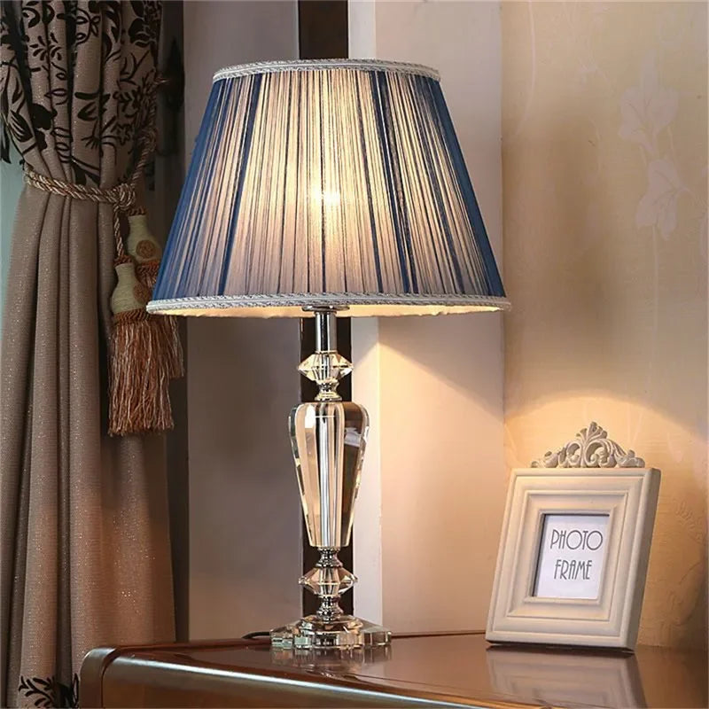 Luxury Crystal Table Lamp  Fashion Modern Living Room Bedroom Study Villa Hotel Home Decoration Lightled lamp led lamp
