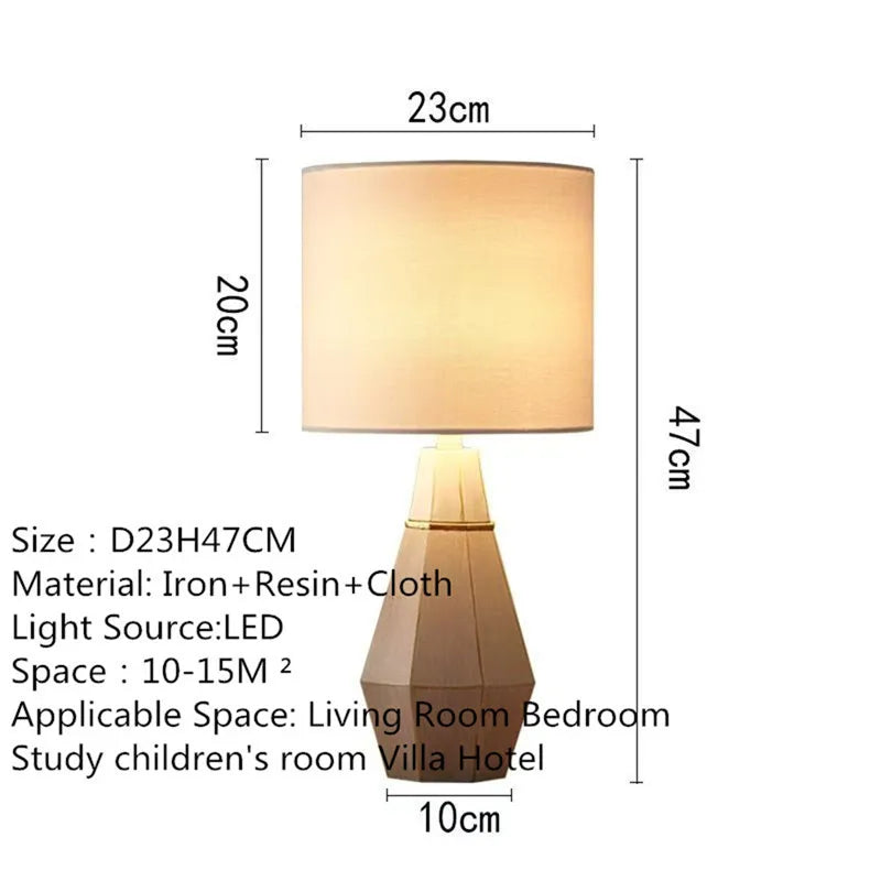 Contemporary Luxury Table Lamp LED American Creativity Living Room Bedroom Study Villa Hotel Bedside Household Desk Light