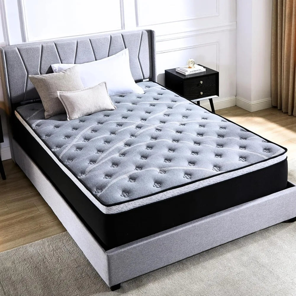 Memory Foam Hybrid Mattress – 10 Inch Twin (Medium Firm)
