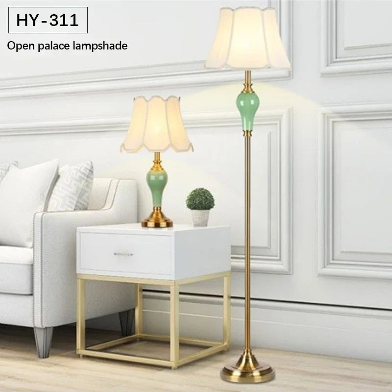GISELLE Modern Ceramics Floor Lamps Standing LED Creative American Luxury Fashion Table Light For Home Living Room Bedroom