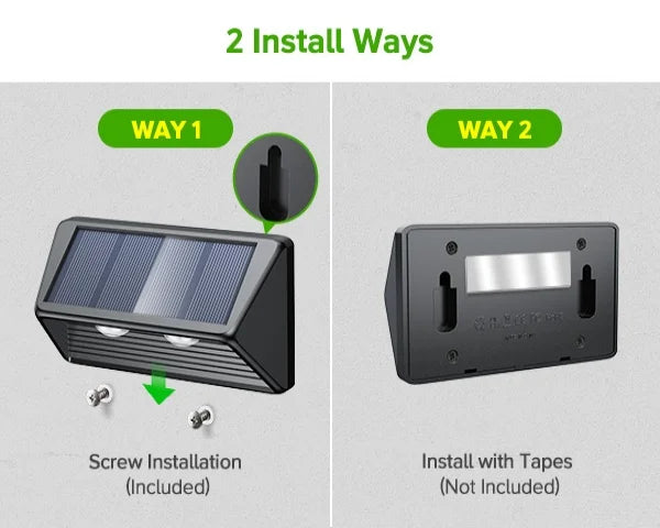 4/8/12-Pack Solar Fence/Step Lights, Cool/Warm White LED,  for Walls/Stairs/Yards/Pools