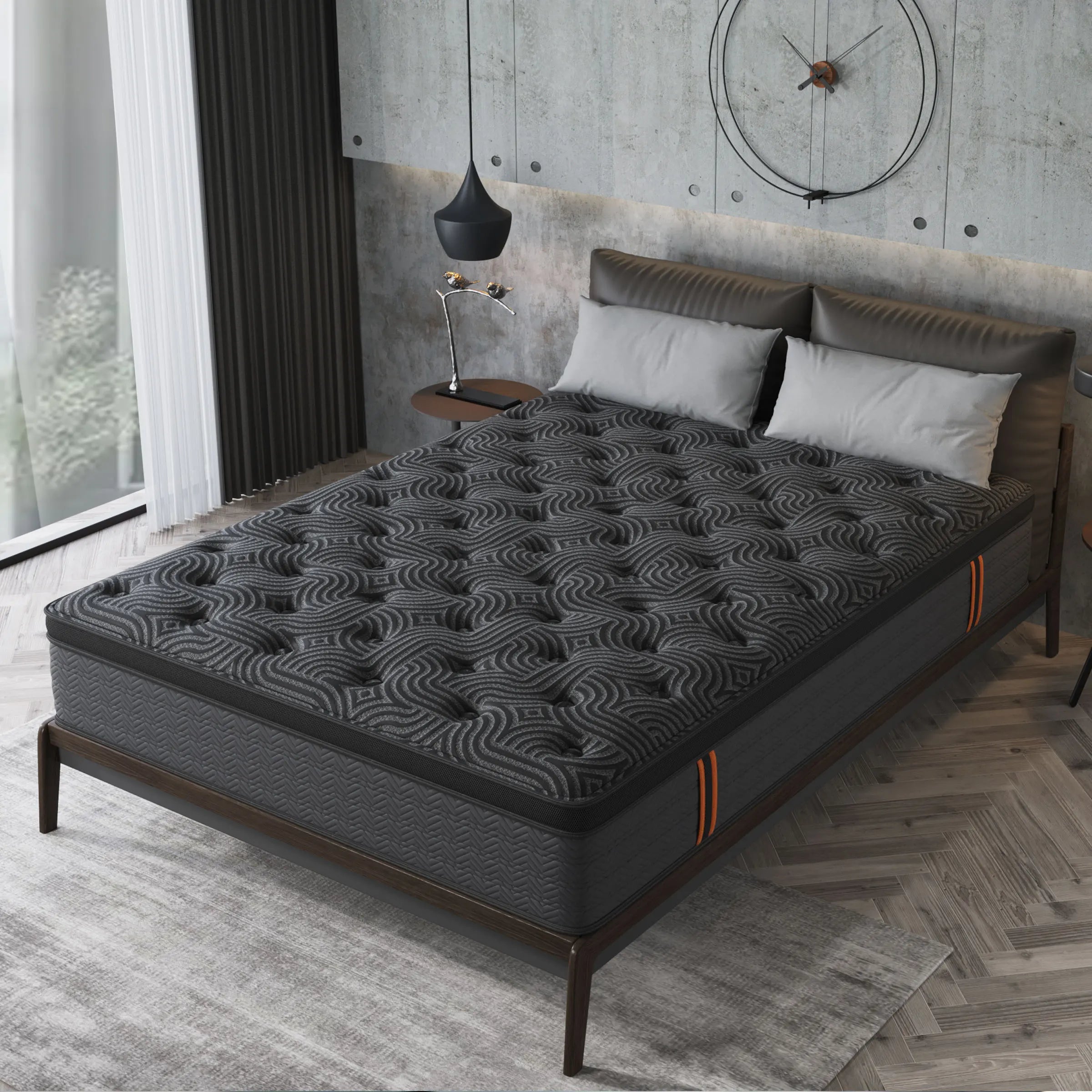 Memory Foam Hybrid Mattress – Twin / Full / Queen / King (10 / 12 / 14 Inch, Medium Firm)