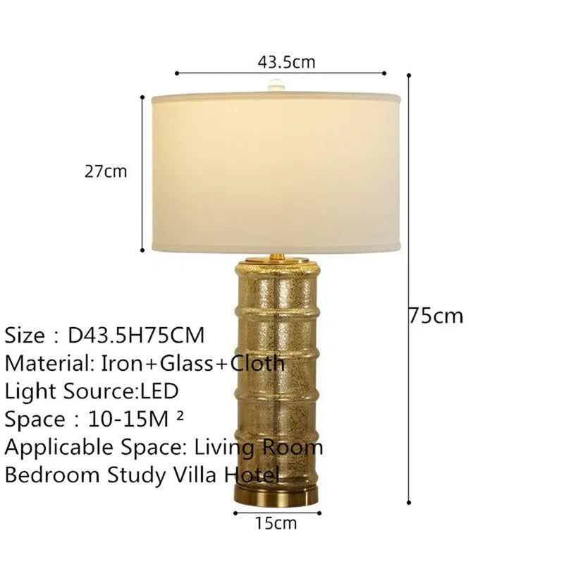 Contemporary Luxury Table Lamp LED Personality Creativity Living Room Bedroom Study Villa Hotel Bedside Household Desk Light