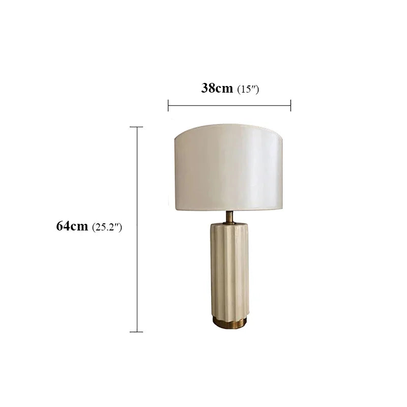 TEMOU Modern Ceramic Table Lamp LED Creative Simple Bedside Desk Lights for Home Living Room Bedroom Decor