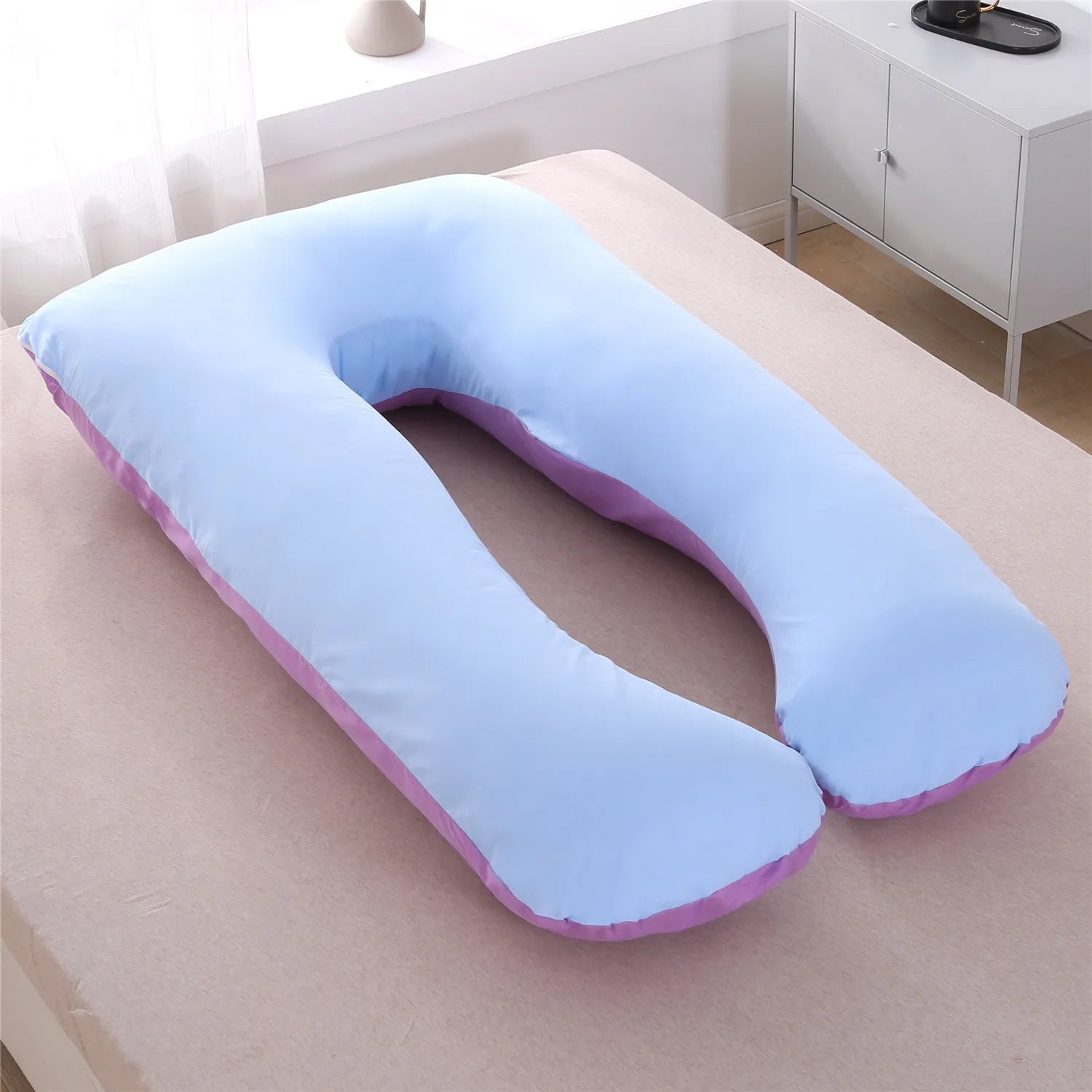 Multifunctional Pregnant Women's Pillow Side Lying Pillow Pure Cotton Detachable and Washable U-shaped Napping Pillow Cushion
