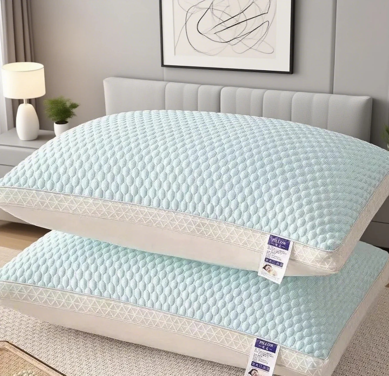 A pillow that can flexibly fit the curves of the neck and head in different sleeping positions to provide head support