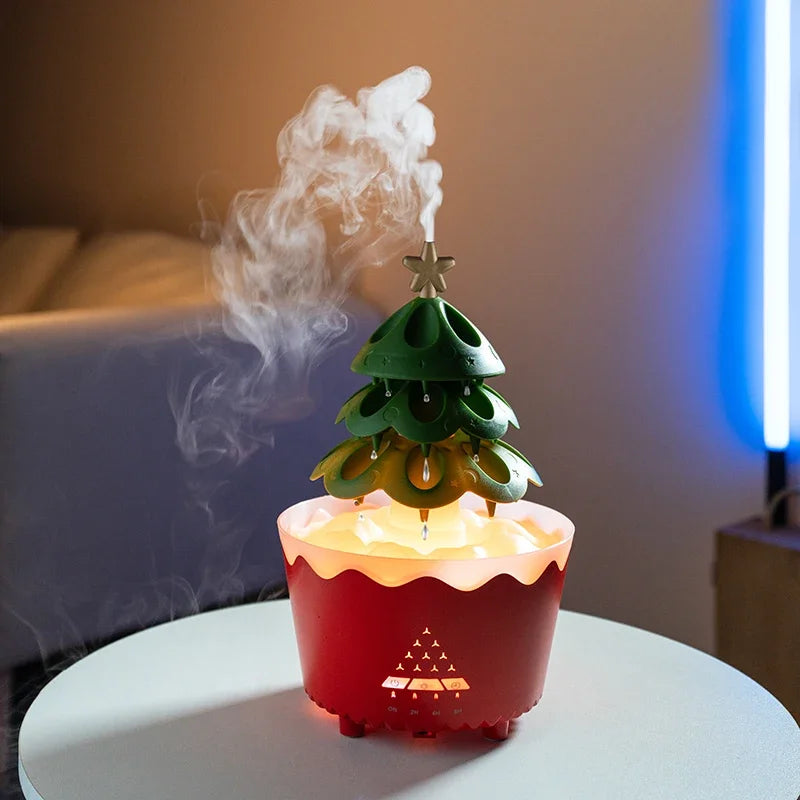 Lucky Tree Aromatherapy Diffuser Water Drip Raindrop Air Humidifier Rain Cloud with Remote Control for Christmas Gift