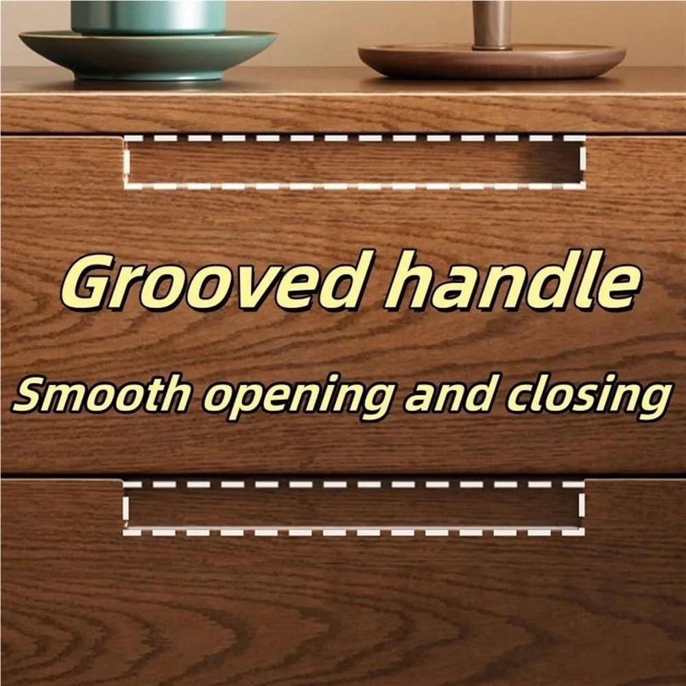 Modern Two-Drawer Wooden Nightstand for Bedroom and Compact Spaces