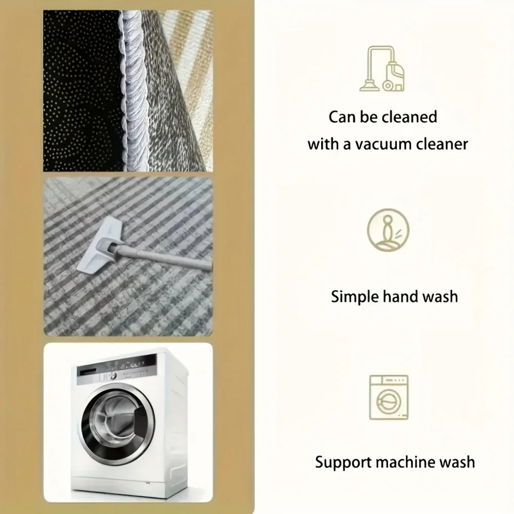 VIKAMA Absorbent Non-Slip Doormat Entry Floor Mat European-Style Simple Entry Door Wear-Resistant Rub-Resistant Doormat