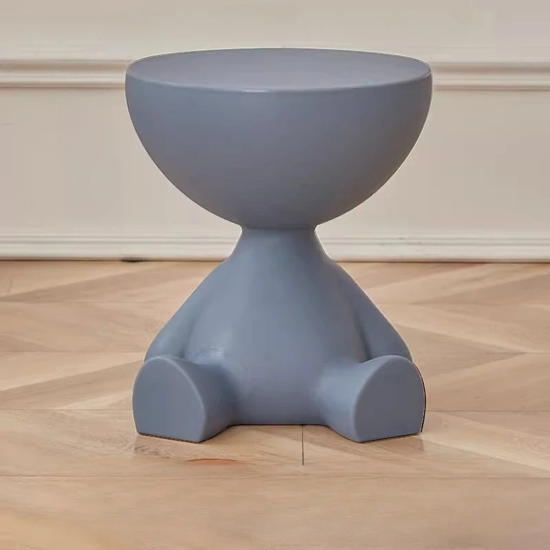 Bedside Table, Home Sofa Edge, Circular Coffee Table, Mini Bedside Table with Storage Space, Suitable for Small Space Decoration