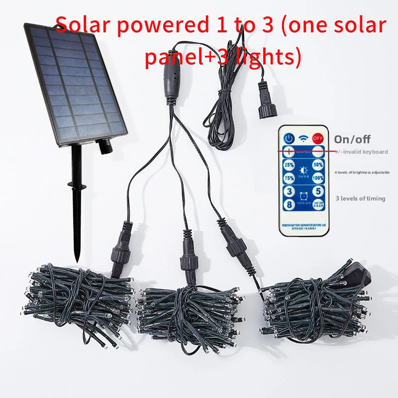 LED Firecracker Meteor Light String Garden Tree Hanging Light Landscape Decoration Colorful Lights Arrangement Lights