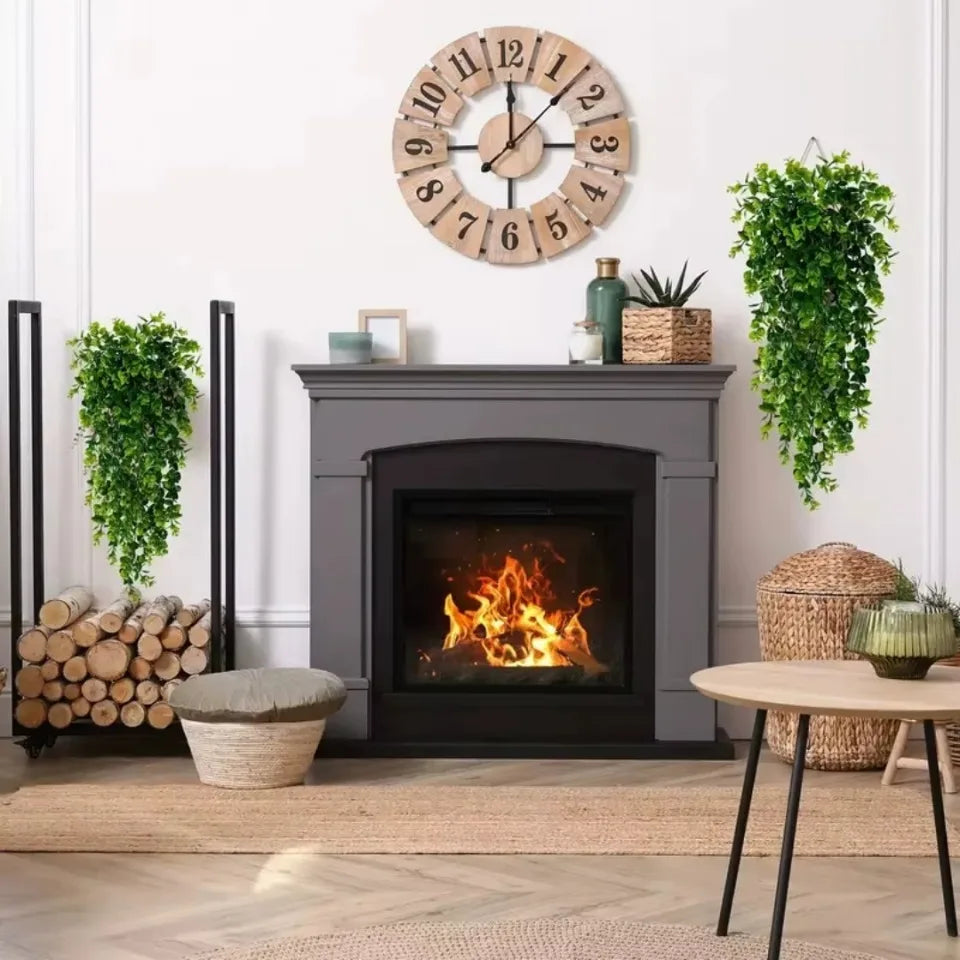 Artificial Hanging Plants Fake Wall Hanging Eucalyptus Plants UV Resistant Plastic Decor for Party Wall Porch Wedding Decoration