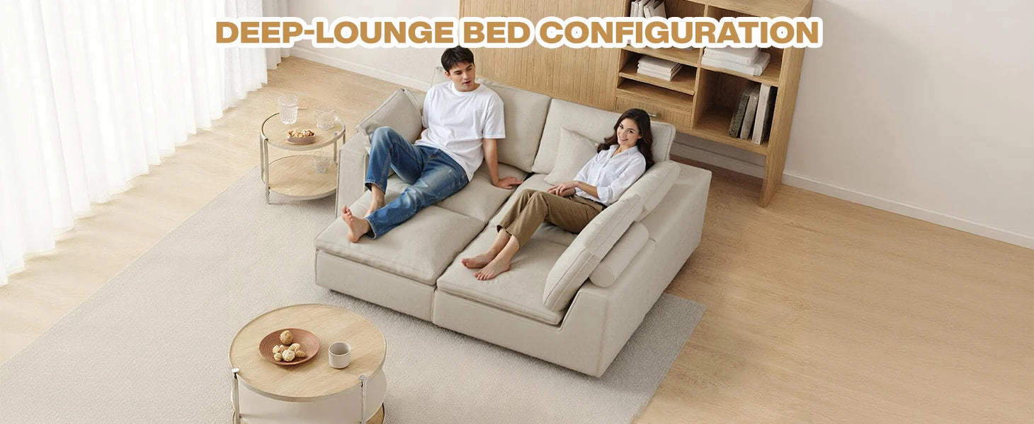 3 seat Convertible Sectional Sofa L Shaped Couch for Small Apartment Reversible Sectional Couch for Living Room,white