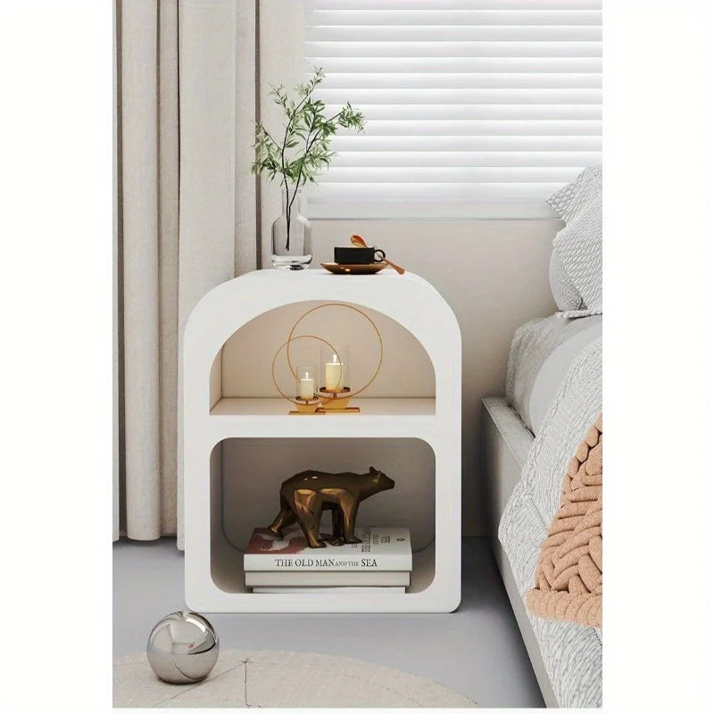 Nordic ins bedside table white decorative small side cabinet modern bedroom cave storage cabinet mini small cabinet