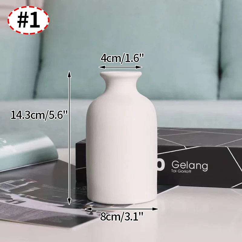 Ceramic Fired Vases,Hydroponic Dried Flower Utensils,Ornaments,Home Living Room Tables,Decorative Vases,Shaped Ceramic Vases