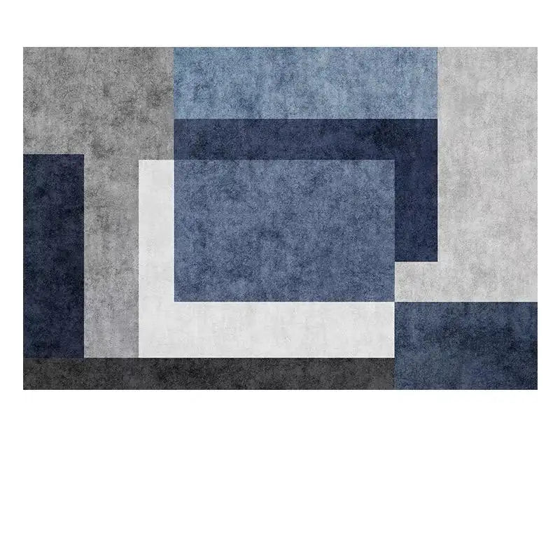 Striped carpet is  , suitable for use in living rooms, bedrooms, balconies and home decoration.