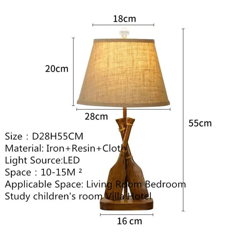 Contemporary Luxury Table Lamp LED American Creativity Living Room Bedroom Study Villa Hotel Bedside Household Desk Light