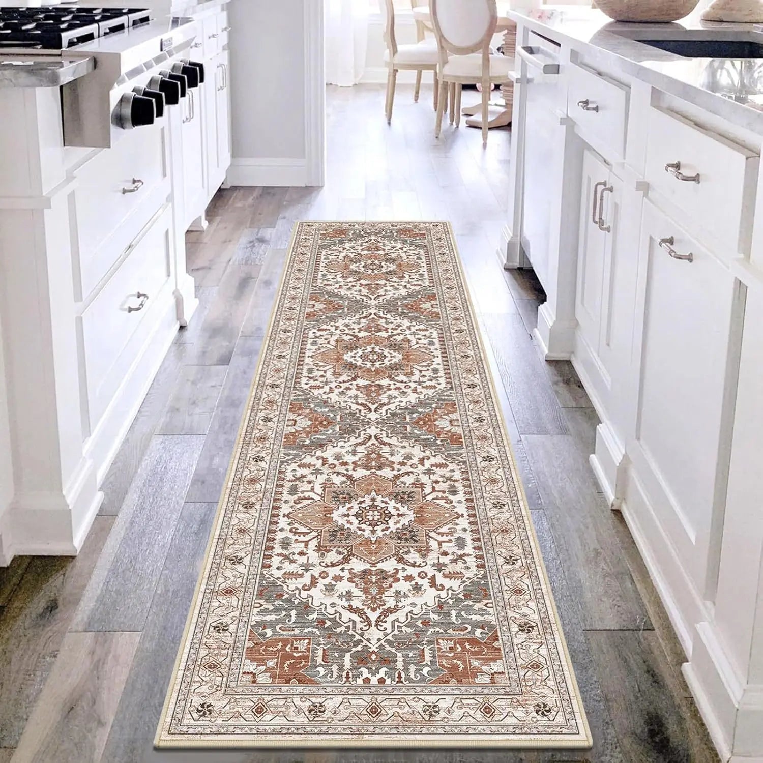 VIKAMA Hallway Runner Rugs Non Slip Machine Washable Carpet for Kitchen Entryway Living Bedroom Laundry Room Home Decoration