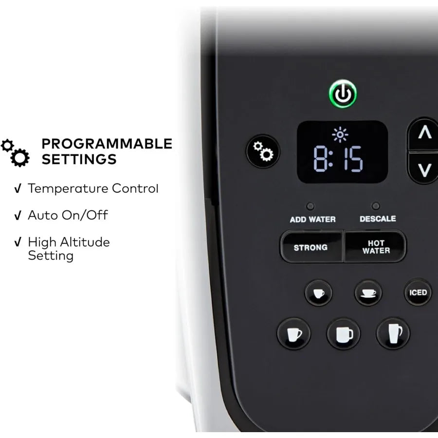 K-Elite Single Serve K-Cup Coffee Maker – Strength & Temperature Control with Iced Coffee