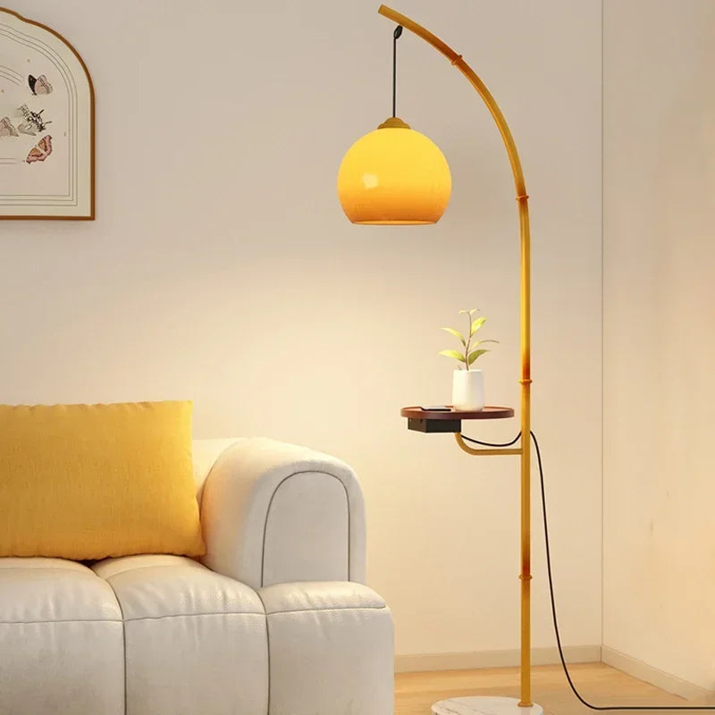 OUTELA Nordic Floor Lamp Modern Family Iiving Room Bedroom Homestay Creativity  LED  Decorative Standing Light