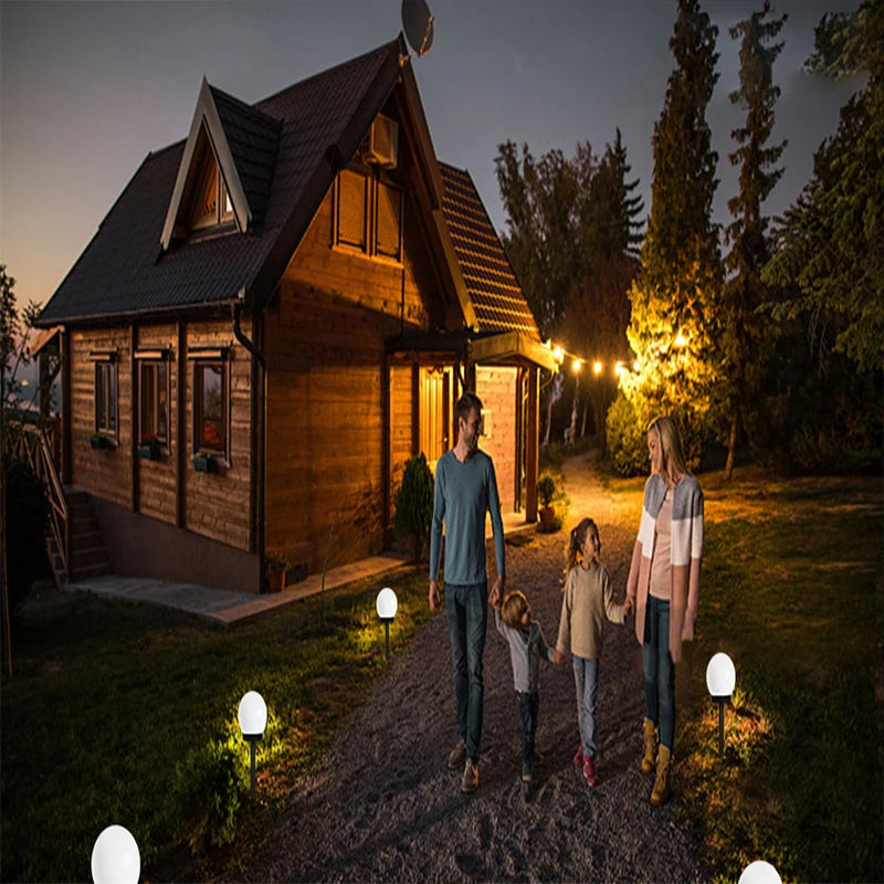 Solar Lights for Outdoor Sphere, Pack of 6 LED Garden Light, Waterproof Lamp, for Patio, Walkways, Yard, Garden Decoration