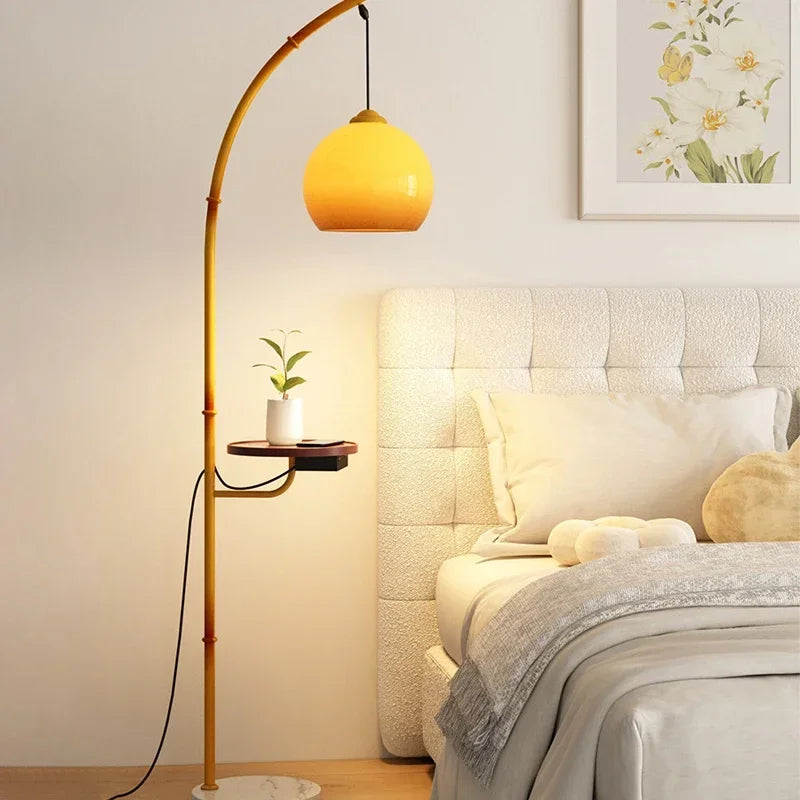 OUTELA Nordic Floor Lamp Modern Family Iiving Room Bedroom Homestay Creativity  LED  Decorative Standing Light