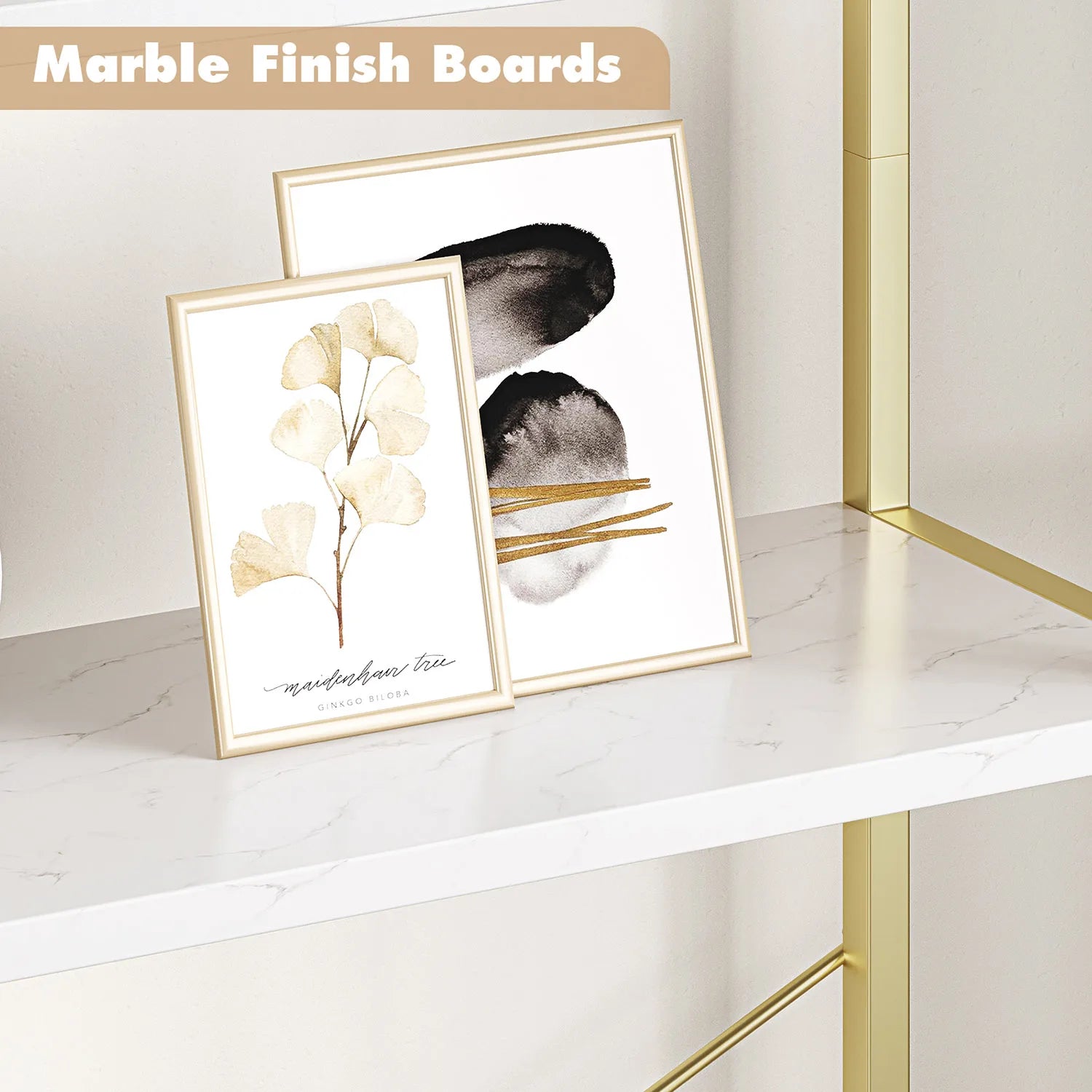 5-Tier Arched Bookshelf – 180 cm Tall Industrial Open Display Rack