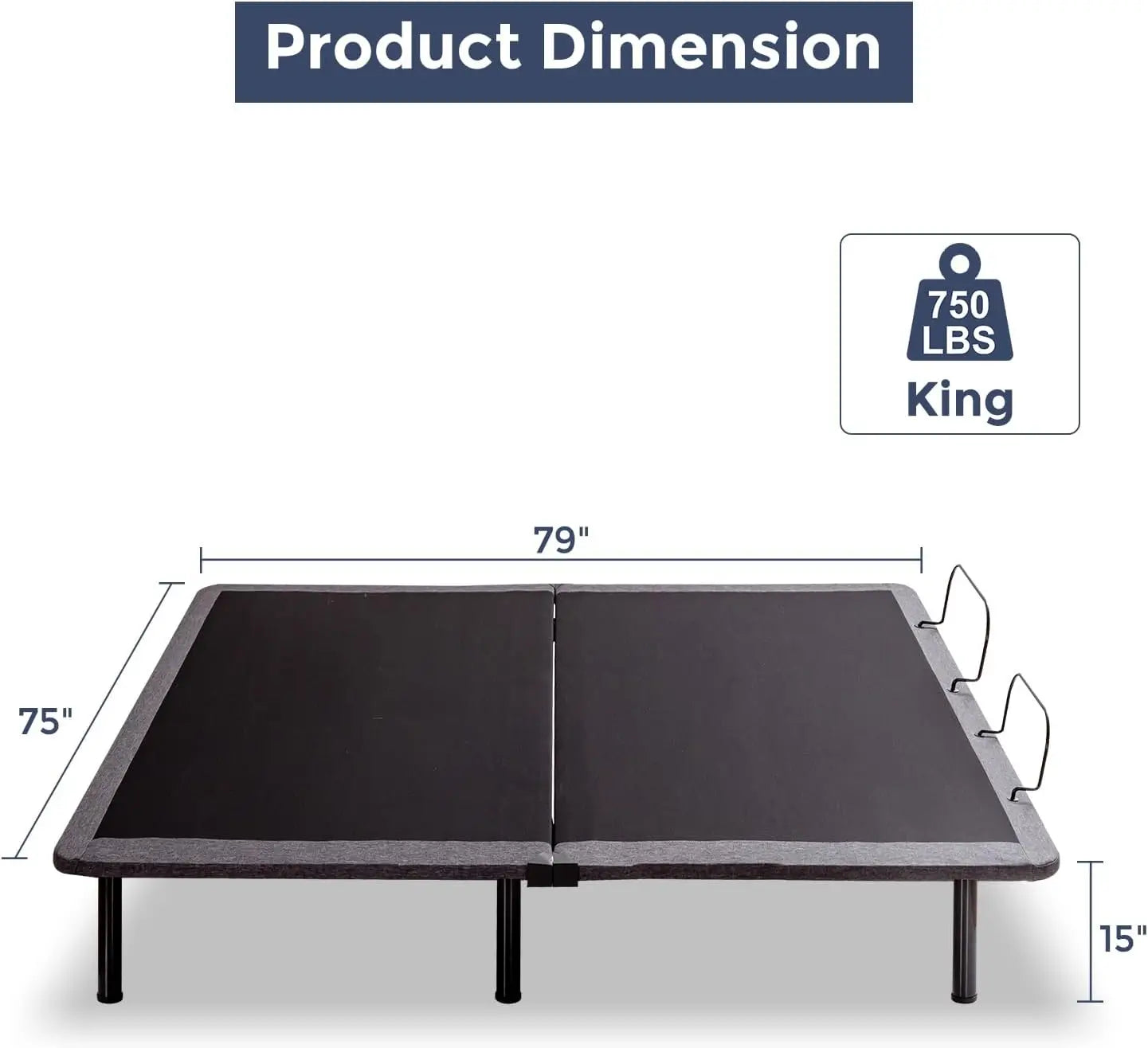 King Adjustable Bed Frame – Zero Gravity with Wireless Remote & Head/Foot Incline