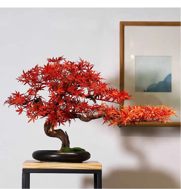 Simulation Welcome Pine Landscaping Decorations, Green Plant Bonsai Ornaments, Home, Living Room, Hotel, Porch Decoration