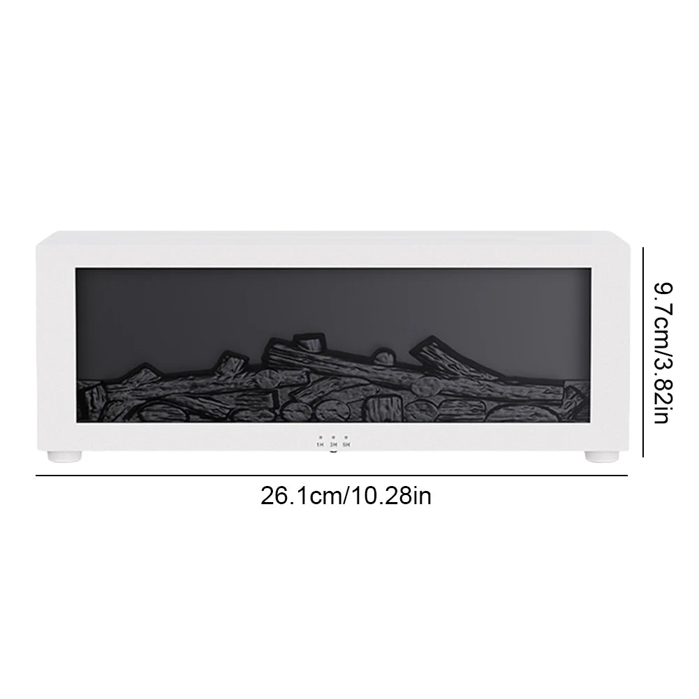 Air Humidifier Essential Oil Diffuser Flame Aroma Humidifier Home Room Fragrance Diffuser with LED Light Aromatherapy Diffuser