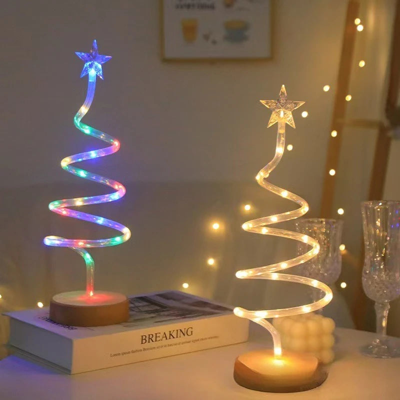 Led Solar Floor Insert Lights, Spiral Lights, Christmas Garden Lawn Camping Lights, Warm Light Atmosphere, Party Decorations