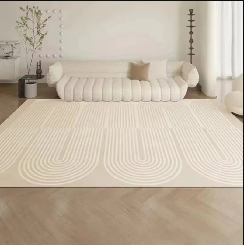 VIKAMA French Carpet For Living Room, Wabi-Sabi Style, Light Luxury Carpet For Bedroom, Durable Carpet For Home Decoration