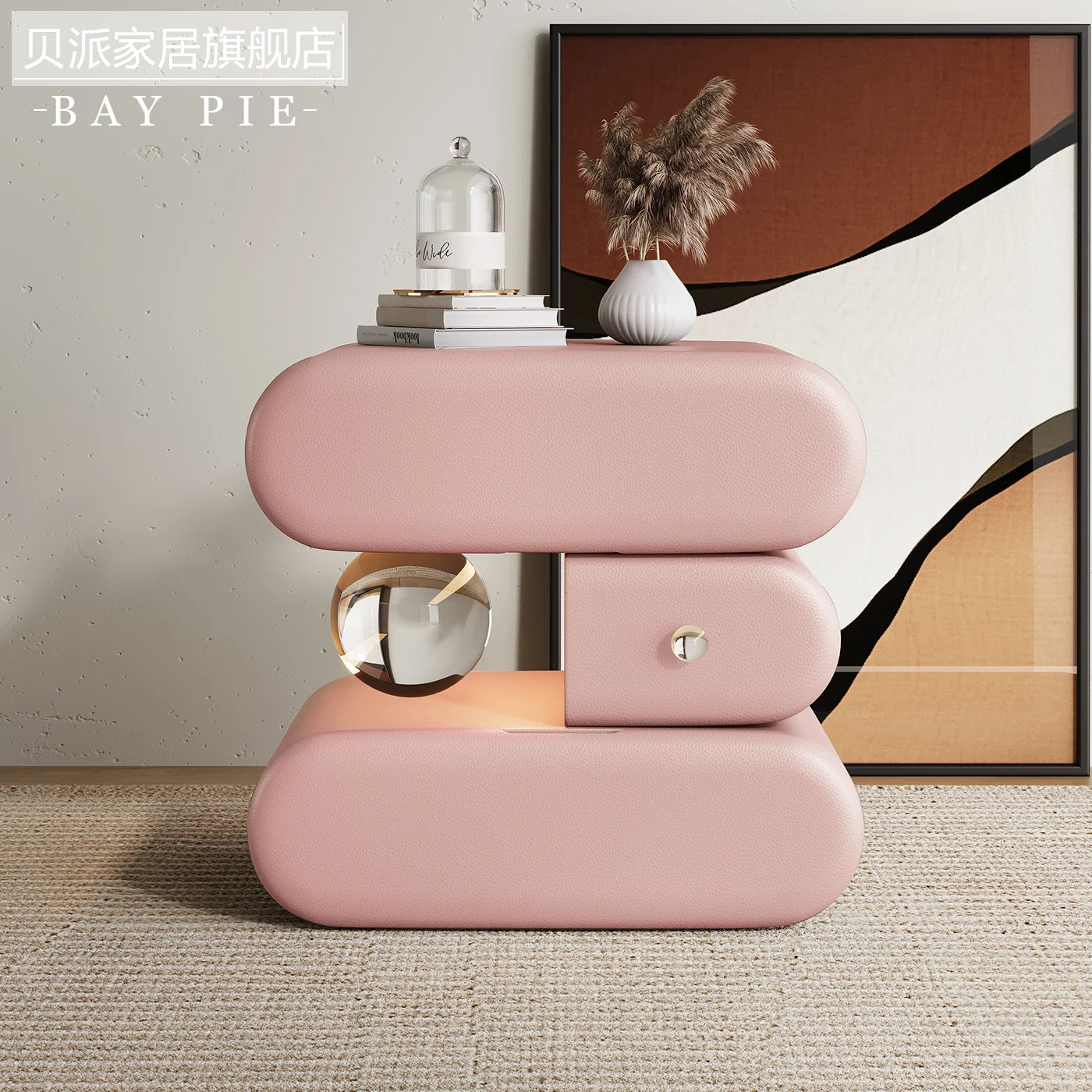 Luxury high-end Bedside tables Cream style solid wood Modern elegant Chest of drawers High end minimalism bedroom furniture