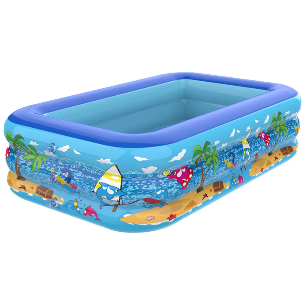 Inflatable PVC Framed Swimming Pool – Cartoon Pattern Toddler Pool