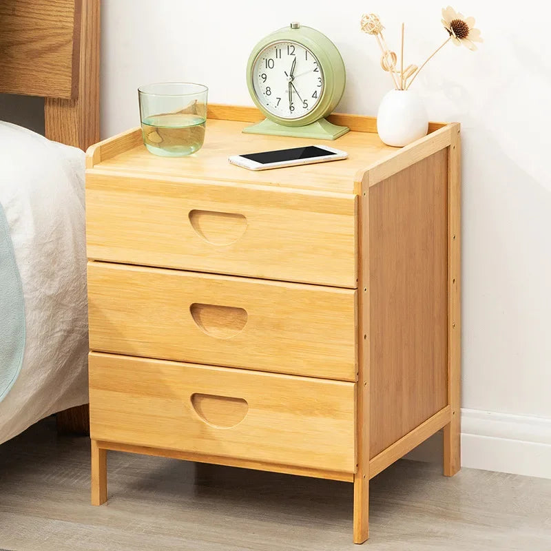 Bedside table simple solid wood small cabinet storage cabinet bedroom bedside simple Nordic European modern mini