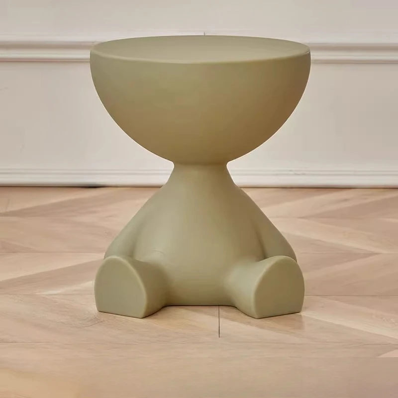 Bedside Table, Home Sofa Edge, Circular Coffee Table, Mini Bedside Table with Storage Space, Suitable for Small Space Decoration