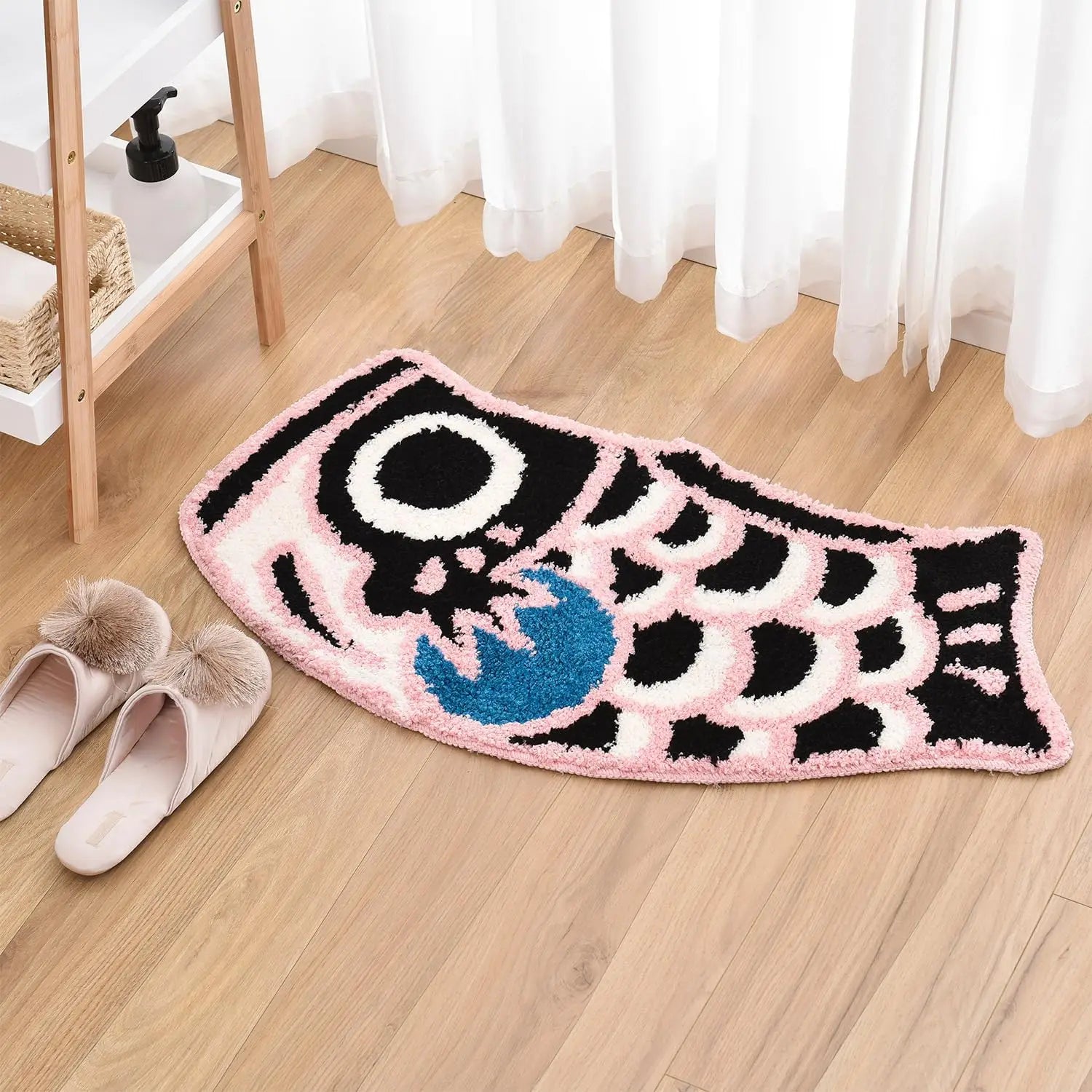 Fish Carp Alien Quirky Home Entry Door Mat Soft and Comfortable Living Room Sofa Coffee Table Bedroom Bedside Rugs