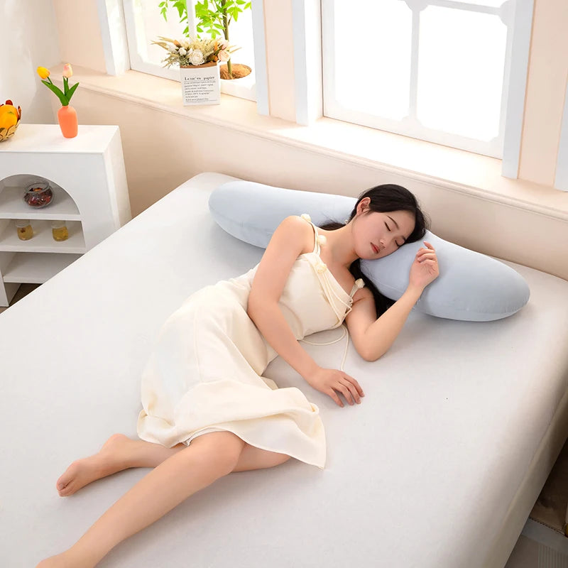 Ergonomic Double Wave Curve Side Sleeper Pillow for Comfortable Sleeping Supportive Pillow