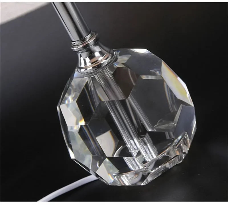 TEMAR Nordic Modern Crystal Table Lamp LED Luxury Living Room Bedroom Study Villa Hotel Home Decoration Light