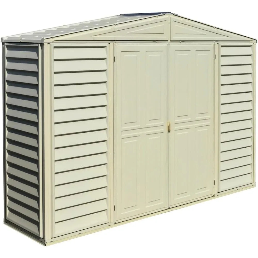 Vinyl Garden Storage Shed – 10.5 ft × 3 ft Outdoor Shed