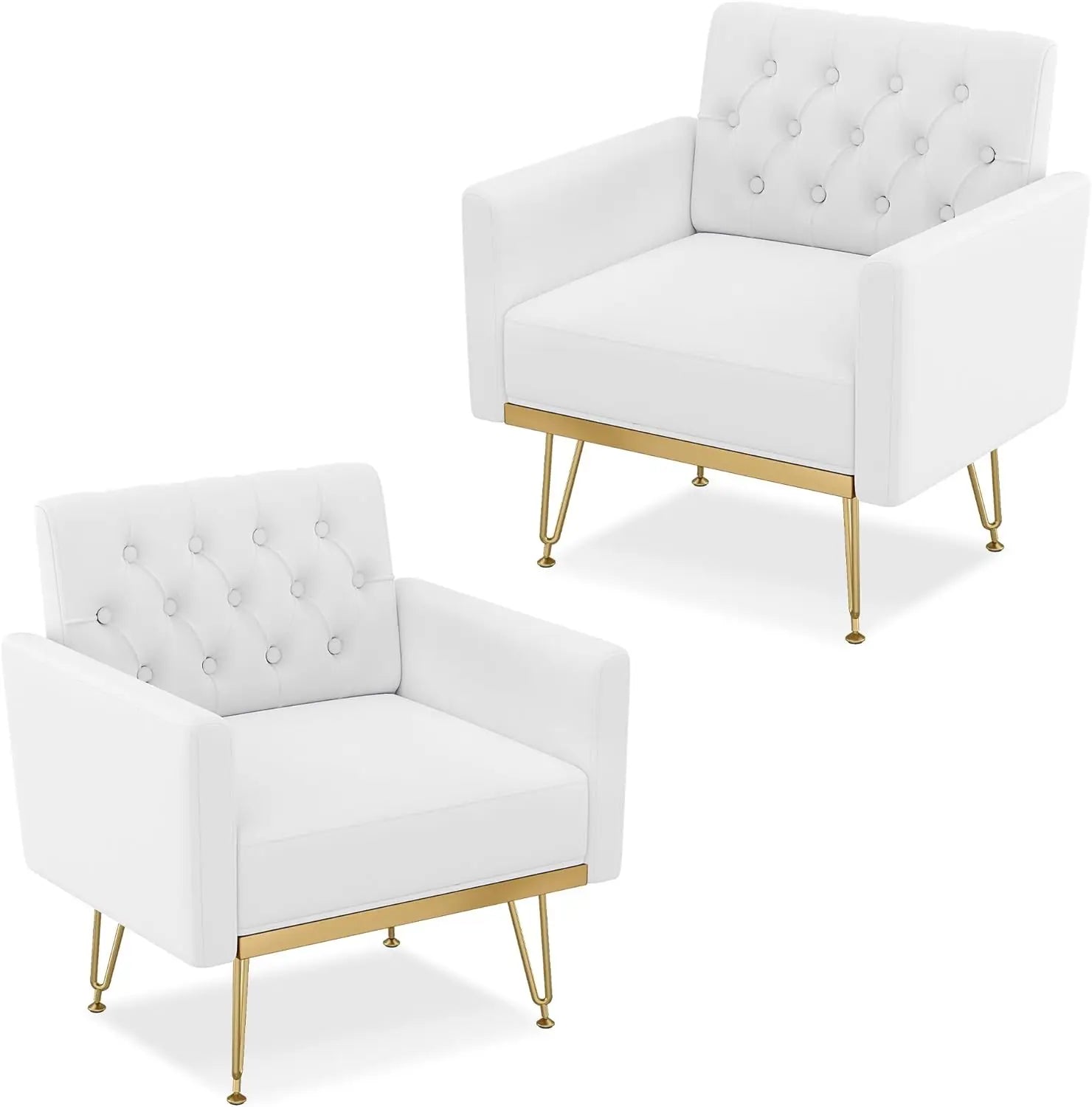 Mid-Century Modern Velvet Accent Chair – Oversized Upholstered Reading Armchair