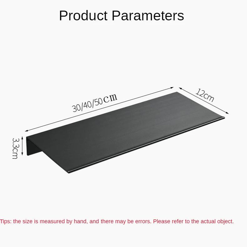 30-50cm Modern Brushed Gold Black White Bathroom Storage Rack Bathroom Shelves Kitchen Wall Shelf Home Accessories