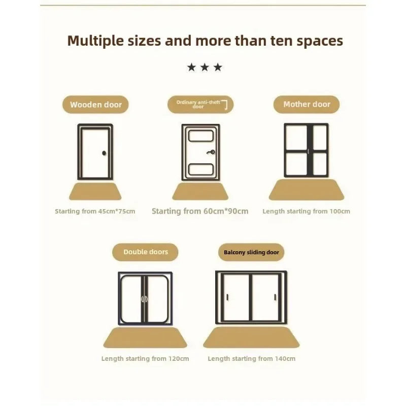 Silk ring entrance door mat, dirt resistant, non washable, high-end foot mat, household entrance sliding door rubbing mat