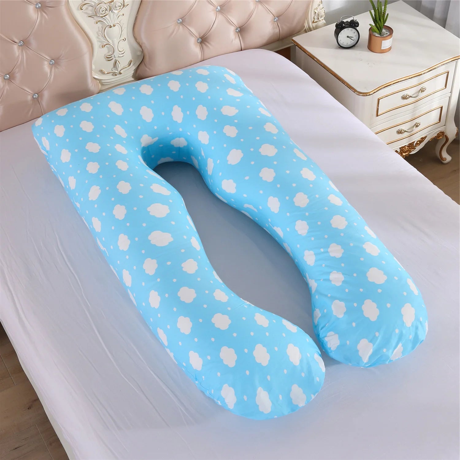 Multifunctional Pregnant Women's Pillow Side Lying Pillow Pure Cotton Detachable and Washable U-shaped Napping Pillow Cushion